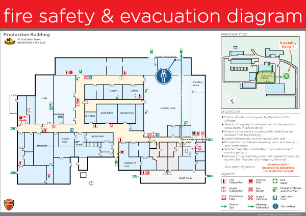 evacuation diagram